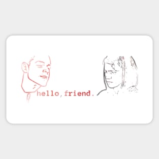 hello, friend/bonsoir (variant) Sticker